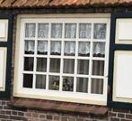 Oude hardhouten raam kozijnen en deur, Doe-het-zelf en Verbouw, Kozijnen en Schuifpuien, Gebruikt, Raamkozijn, 150 tot 225 cm