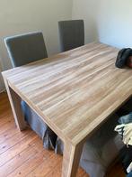 Vier stoelen, een eettafel en een salontafel en een dressoir, Antiek en Kunst, Antiek | Meubels | Tafels, Ophalen