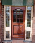 Voordeur met glas in lood, Doe-het-zelf en Verbouw, Deuren en Horren, Glas, 80 tot 100 cm, Gebruikt, Buitendeur