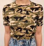 T-shirt kleur leger groen, merk pieces, Maat 38/40 (M), Ophalen of Verzenden, Zo goed als nieuw, Korte mouw