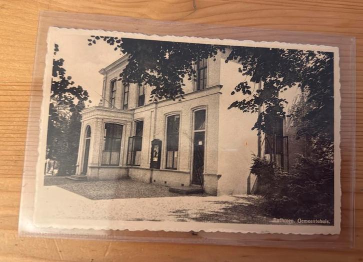 Ansichtkaart Bathnen Gemeentehuis, Verzamelen, Ansichtkaarten | Nederland, Overijssel, Ophalen of Verzenden