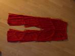 Rode broek met franjes - Maat M, Maat 38/40 (M), Ophalen of Verzenden, Zo goed als nieuw, Lang