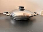 AMC Wok/Braadpan RVS, Huis en Inrichting, Inductieplaat, Ophalen of Verzenden, Zo goed als nieuw, Rvs