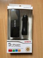 autolader 5-poorts usb input dc 12-24v / 3,8a, Ophalen, Nieuw