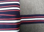 Band rood/ blauw van 3,6 cm. breed, Nieuw, Lint, Band of Elastiek, Ophalen