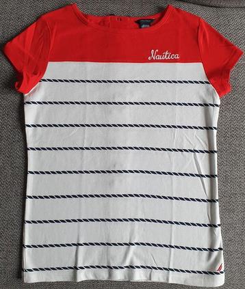 Maat 164 / 170 - mooi NAUTICA t-shirt Z.G.A.N.