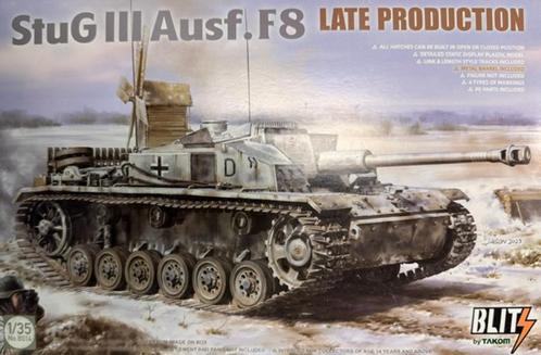 Coelianmodels, Takom, 8014, Stug IIIF/8 Late, 1/35, € 39,99, Hobby en Vrije tijd, Modelbouw | Auto's en Voertuigen, Nieuw, Tank