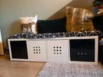 Ikea Kallax kast met inzetdozen, Ophalen, Overige materialen, Gebruikt, 100 tot 150 cm