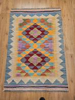 Prachtige handgeweven oosterse kelim 126x85, Info@SlatsAntiek.nl, Crème, 100 tot 150 cm, Perzisch