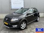 Dacia Sandero 0.9 TCe Stepway Lauréate 2015 / Airco / Navig, Voorwielaandrijving, 898 cc, Euro 6, Zwart