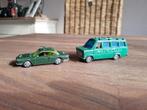 2 Vintage Polizei Auto's van Siku Ford Transit Bmw 2000 cs, Hobby en Vrije tijd, Modelauto's | Overige schalen, Gebruikt, SIKU - VERZAMEL - WEST GERMANY - POLIZEI