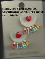 splinternieuwe Amerikaanse naam oorstekers DIANA, Overige materialen, Nieuw, Ophalen of Verzenden, Knopjes of Stekers