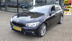BMW 1-serie 118i High Executive, Gebruikt, Zwart, Leder, 650 kg