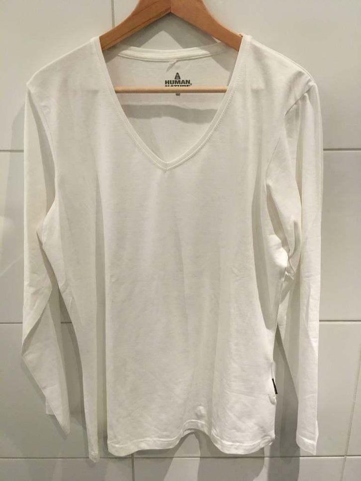 Human Nature ANWB T-shirt, Mt XXXL, Wit, Nieuw!, Kleding | Dames, T-shirts, Nieuw, Maat 46/48 (XL) of groter, Wit, Lange mouw