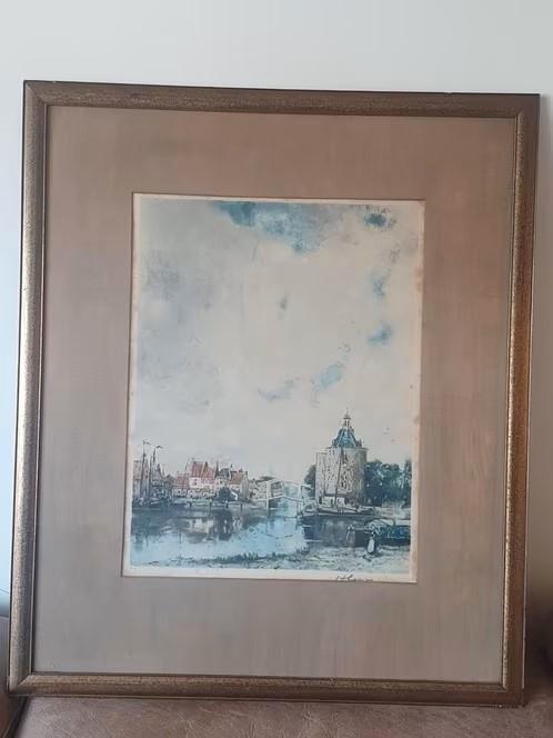 Enkhuizen Henri Cassiers (1858 -1944), Antiek en Kunst, Kunst | Etsen en Gravures, Ophalen