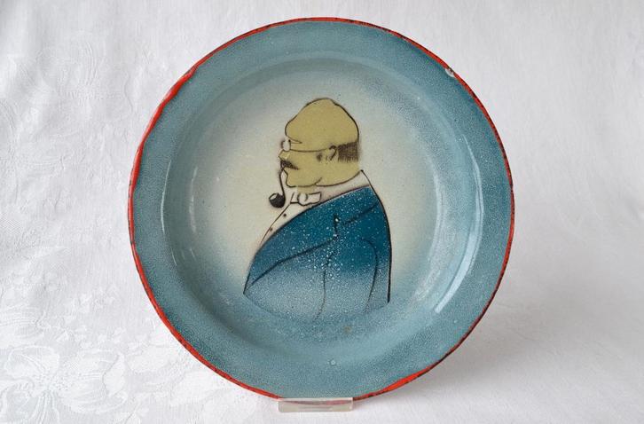 Uniek geëmailleerd metalen wandbord uit 1944, emaille bord, Antiek en Kunst, Antiek | Wandborden en Tegels, Ophalen of Verzenden