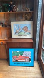 Grote pisters kuifje ingelijst, Antiek en Kunst, Antiek | Meubels | Kasten, Ophalen of Verzenden