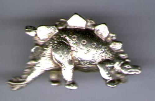 Dinosaurus zilverkleurig PIN ( BLAD2_279 ), Verzamelen, Speldjes, Pins en Buttons, Gebruikt, Speldje of Pin, Transport, Verzenden