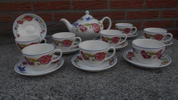 theeservies servies Wood and Son Alpine Meadow nieuwstaat beschikbaar voor biedingen