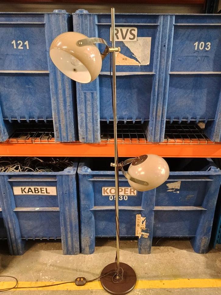 Vintage Dijkstra space Age vloerlamp, Huis en Inrichting, Lampen | Vloerlampen, Gebruikt, Minder dan 100 cm, Ophalen