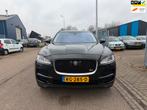 Jaguar F-PACE 2.0 Portfolio AWD 30T 300PK l HUD l Leder l Am, Auto's, Jaguar, Gebruikt, 4 cilinders, Zwart, Bedrijf