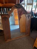 Zeer mooie grote antieke spiegel ca 115 x 130 cm, Ophalen of Verzenden, Ovaal, Minder dan 50 cm