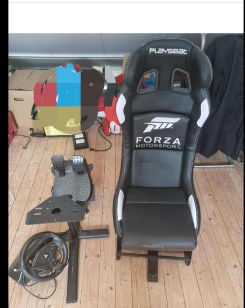 Playseat Forza Motorsport inc. Stuur/ pedalen, Spelcomputers en Games, Games | Xbox 360, Zo goed als nieuw, Racen en Vliegen, 1 speler