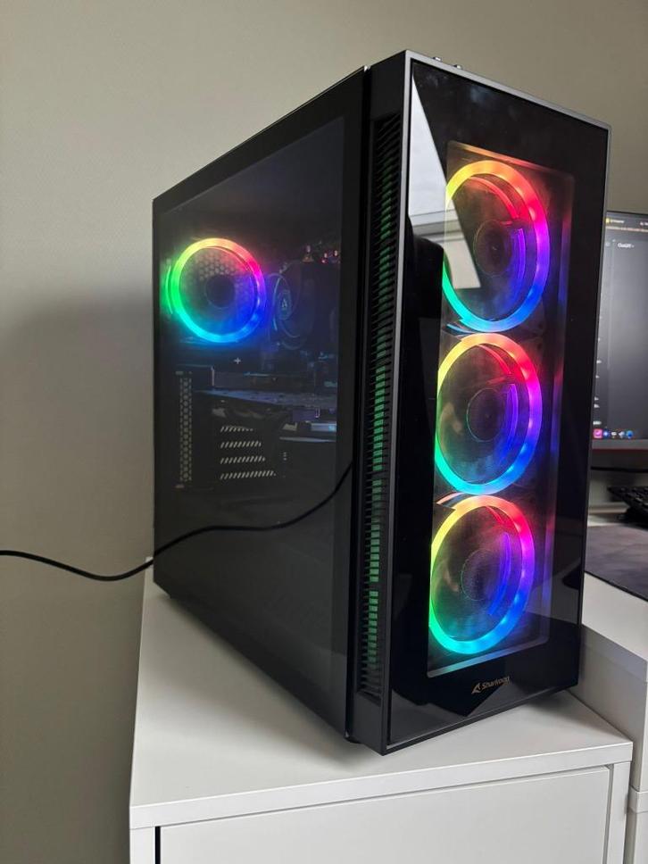 Gaming Pc GTX 1070 Ryzen 5, Computers en Software, Desktop Pc's, Zo goed als nieuw, 3 tot 4 Ghz, HDD, SSD, 16 GB, Met videokaart