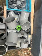 Partij PVC buizen en bochten, Doe-het-zelf en Verbouw, Buizen en Afvoer, Ophalen, Bochten, Gebruikt, Pvc