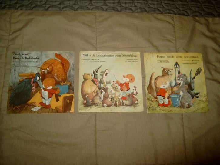 3 boekwerkjes met flexi singles Paulus de Boskabouter, Cd's en Dvd's, Vinyl | Nederlandstalig, Gebruikt, Overige genres, Overige formaten