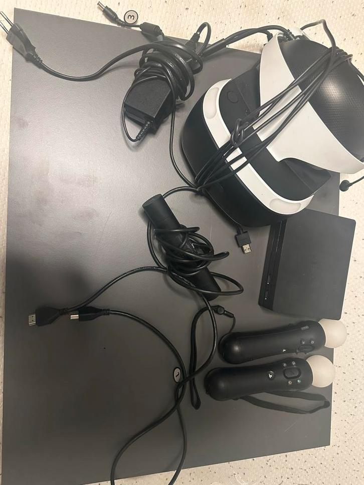 PlayStation VR bril met accessoires, Spelcomputers en Games, Virtual Reality, Zo goed als nieuw, Sony PlayStation, VR-bril, Ophalen of Verzenden