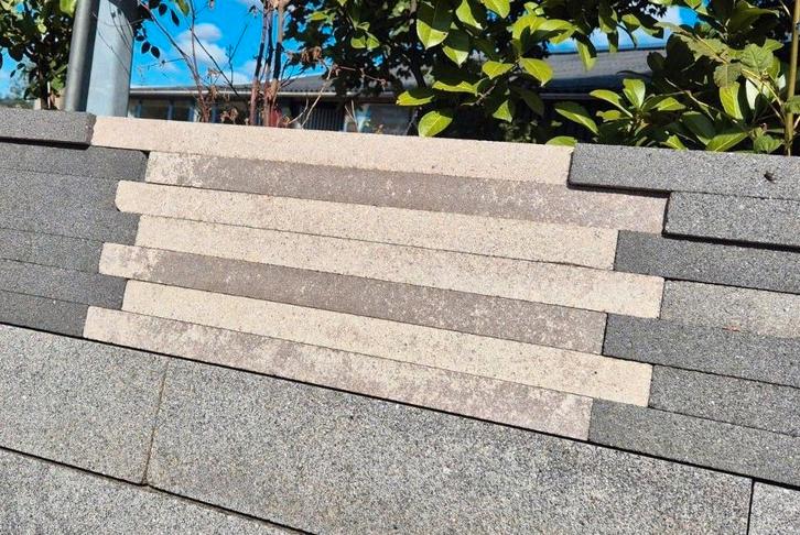 Geostylistix beige genuanceerd metselstenen s-partij, Tuin en Terras, Bielzen en Borders, Nieuw, Ophalen of Verzenden