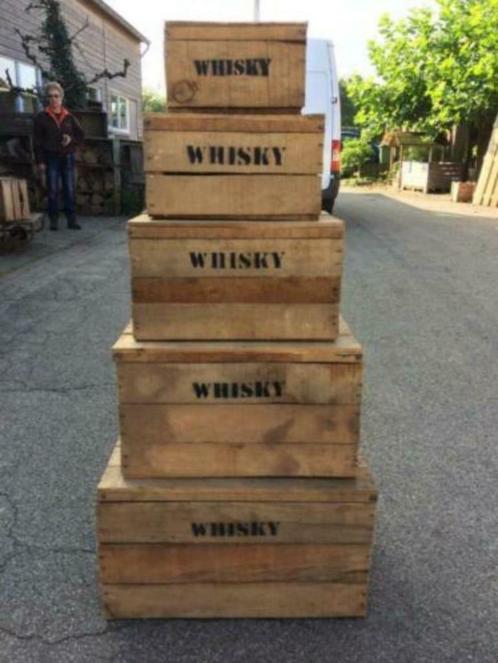 Zeer mooie houten kisten , Whisky kisten , veilingkisten, Huis en Inrichting, Keuken | Keukenbenodigdheden, Ophalen of Verzenden