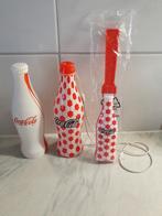 Coca cola set, 2 x fles, 1x klepper, Ophalen of Verzenden, Zo goed als nieuw