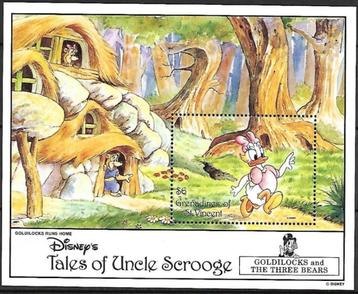 St Vincent Scrooge Daisy Walt Disney Mickey Donald MNH   beschikbaar voor biedingen
