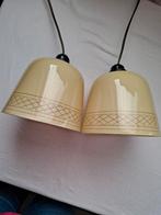 Jaren 40/50 glazen hanglampen, Ophalen of Verzenden, Gebruikt, Glas, Minder dan 50 cm