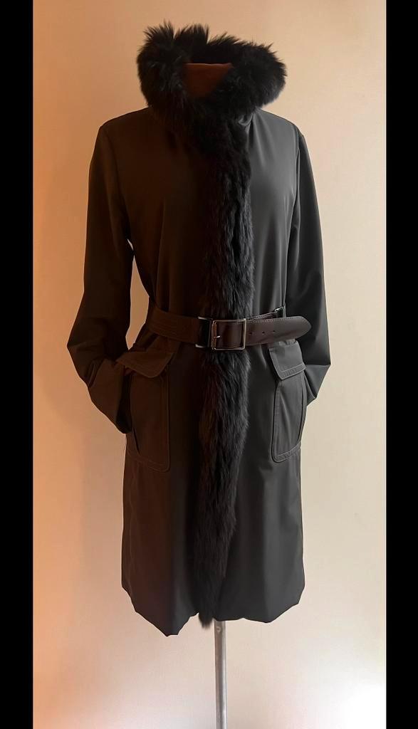 MaxMara Max Mara 40 waterafstotende wintermantel bruin, Kleding | Dames, Jassen | Winter, Zo goed als nieuw, Maat 38/40 (M), Bruin