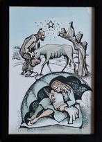 DOOK EVERTSE (1927‐2019), Schuilen.  Aquarel.  12.5/20 cm., Ophalen