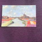 Bollenvelden afb. Schilderij André Rynders, Ophalen of Verzenden, 1920 tot 1940, Ongelopen, Noord-Holland