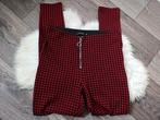 Zara Basic Rood Geruite Broek - Maat S, Ophalen of Verzenden, Zo goed als nieuw, Maat 36 (S), Rood