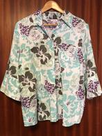 Gebloemd linnen blouse, Kleding | Dames, Blouses en Tunieken, Overige kleuren, Maat 46/48 (XL) of groter, Nieuw, Ophalen of Verzenden