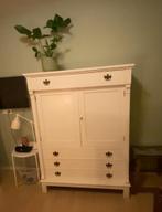 Brocante witte kast / tv kast / kast babykamer, Ophalen, Gebruikt
