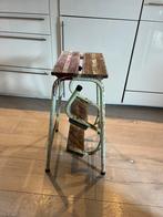 Retro keukentrapje, Ophalen, Gebruikt, Hout