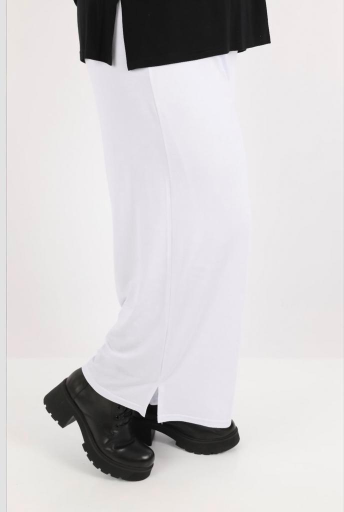 Akh basic rechte broek Wit, Kleding | Dames, Grote Maten, Nieuw, Broek of Spijkerbroek, Wit, Ophalen of Verzenden