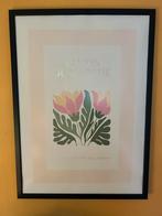 Decoratieve poster – botanisch ontwerp, Ophalen, Gebruikt, A1 t/m A3, Met lijst