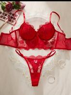 Linge setje nieuw rood  bh/slip L& 90C Hunkemöller insp, Kleding | Dames, Ophalen of Verzenden, Rood, Setje