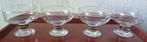 Kristal cocktail- / ijscoupe glazen, 4 stuks € 20,00, Antiek en Kunst, Ophalen of Verzenden