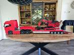 modelbouw truck met oplegger en graafmachine, Overige merken, 1:50 of kleiner, Ophalen of Verzenden, Zo goed als nieuw