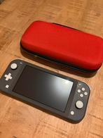 Nintendo Switch Lite & Case & 128 GB SD Kaart, Ophalen, Grijs, Zo goed als nieuw, Met beschermhoes of tas