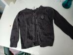 Vest maat 86 grijs bloem vestje donkergrijs, Ophalen of Verzenden, Gebruikt, Meisje, Truitje of Vestje